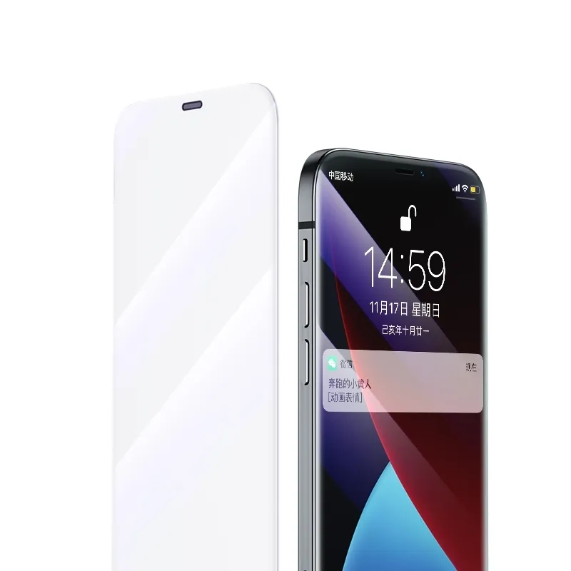 Dust Net Tempered Glass For iPhone 11 Pro / iPhone X No Black Border Screen Protector. 