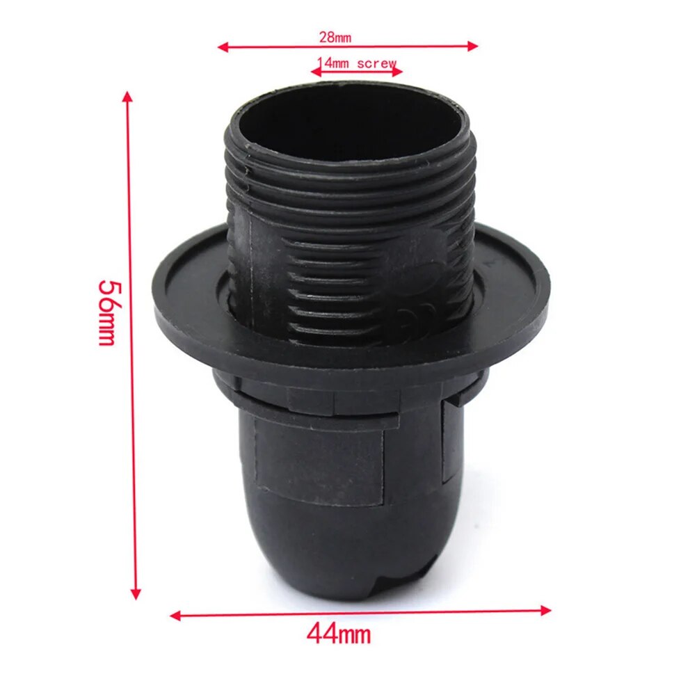 1PCS Edison Screw ES E14 M10 Light Bulb Lamp Holder Pendant Socket Lampshade Collar. 