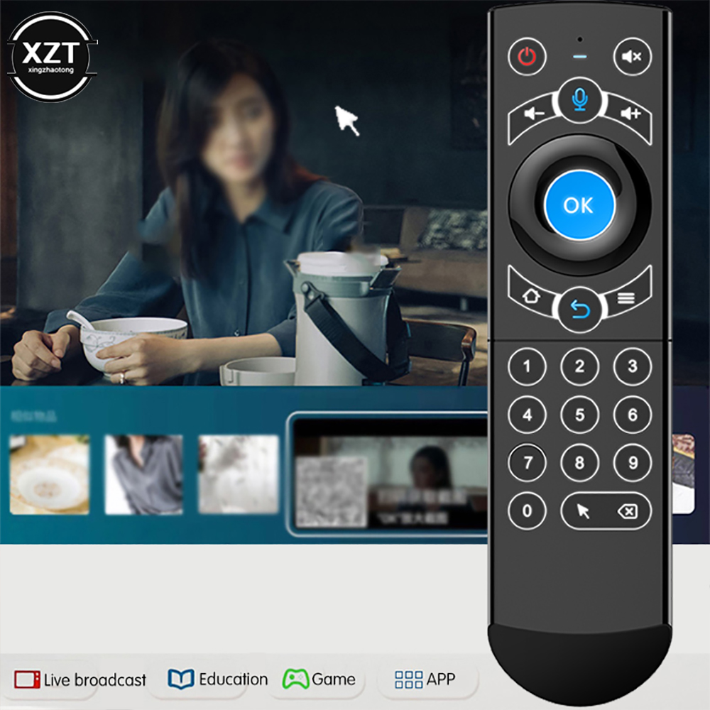 G21 PRO Voice Remote Control 2.4G Wireless Keyboard Air Mouse with Learning Gyroscopes IR For Android TV Box H96 MAX X3 Pro. 