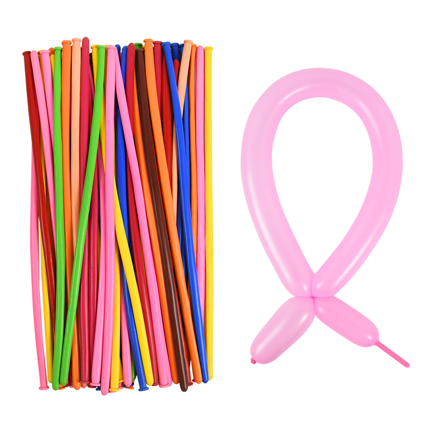 50pcs Magic Thickened Long Strip Balloon Twist Latex Balloons Shape Children's Day Birthday Party Wedding Decorations