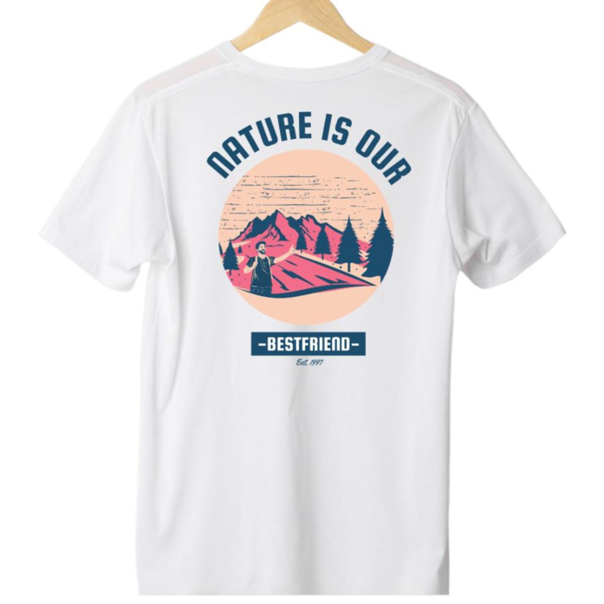 Nature Graphics Design Half sleeves T-shirt for Men