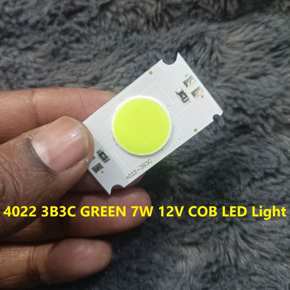 Iconic Luxe - Trendy - 4022 3B3C GREEN 7W 12V Size 40×22mm 12V COB SMD LED Light Chip 7W Green COB LED Light 12V COB - Must Have. 