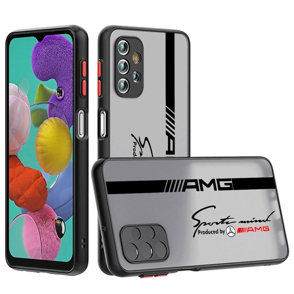 AMG-Dark LOGO Phone Case for Samsung Galaxy A52 A72 A12 A13 A14 A21s A22 A23 A24 A32 A34 A50 A51 A53 A54 A70 A72 A73 5G Cover. 
