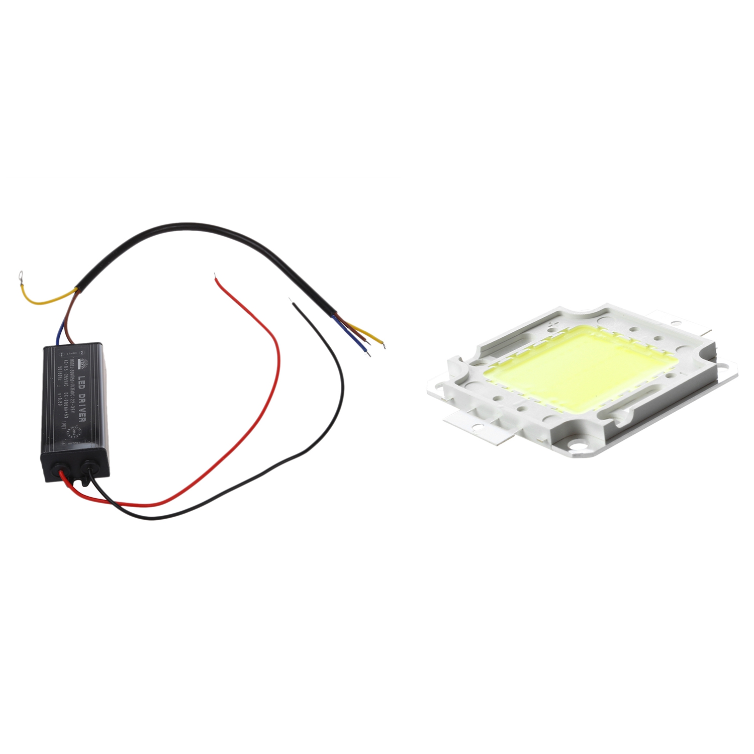 30W LED Driver Constant Current Driver Power Supply Transformer Waterproof with High Power 30W LED Chip Bulb Light Lamp DIY White 2200Lm 6500K. 