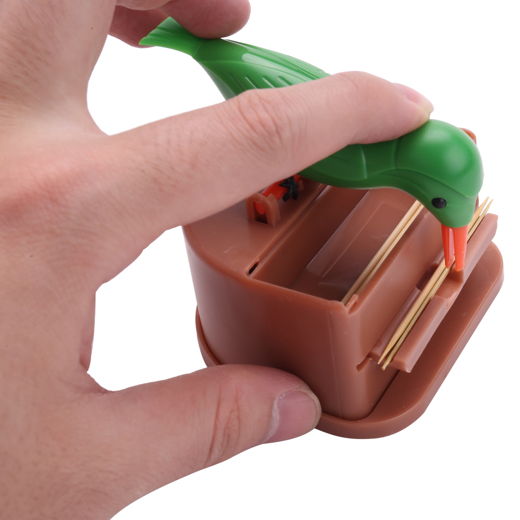 Toothpick Dispenser Bird Automatic Bird Toothpick Box Toothpick Holder. 