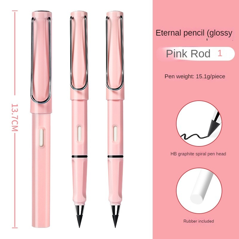 Unlimited/Infinity Magic Pencil with Eraser and Replacement Nibs, Tree-Friendly Cute Forever Pencil for Kids Writing, Sketch, Drawings Inkless Pen for Flawless Handwriting: Effortless and Timeless Pencil. 