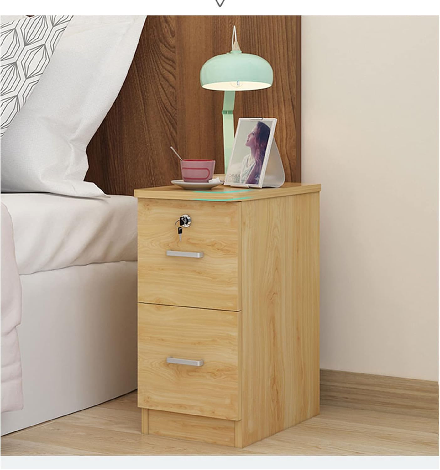 Modern Bedside Table, Bedroom Bedside Tables, Bedside Table, Sofa Table, Living Room Side Table, Bedside Table, Home Office Large Capacity,20/12