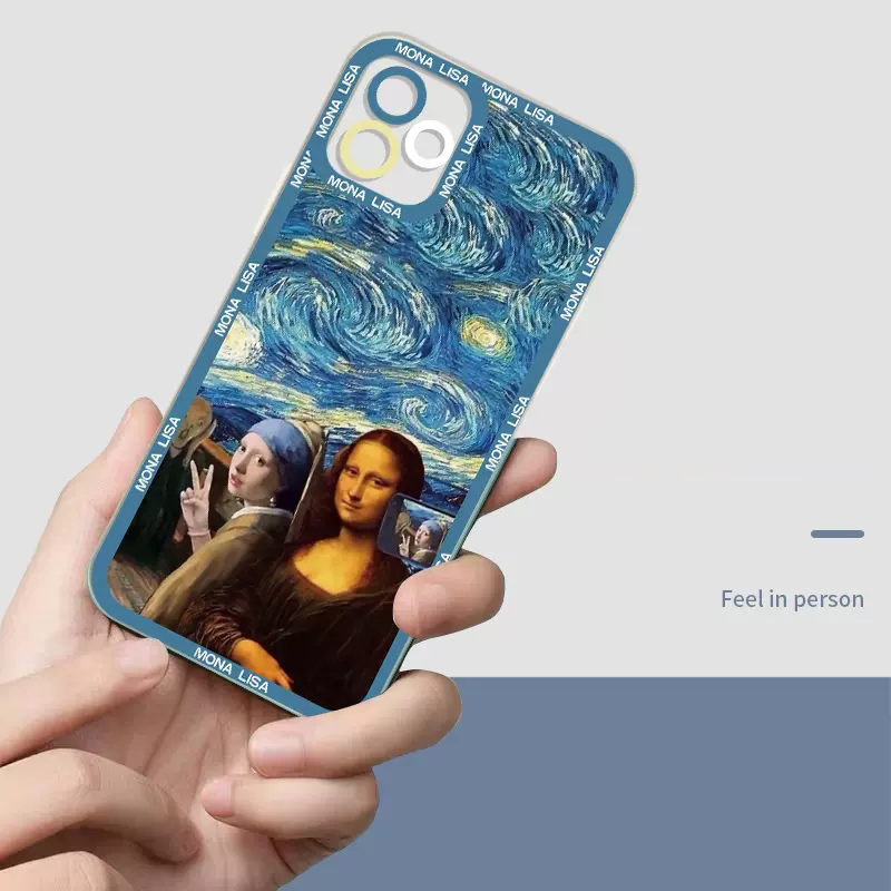Great Art Aesthetic David Mona Lisa Clear Phone Case For iPhone 16 15 14 13 12 11 Pro Max Mini XS X XR SE2 7 8 Plus Soft Cover. 