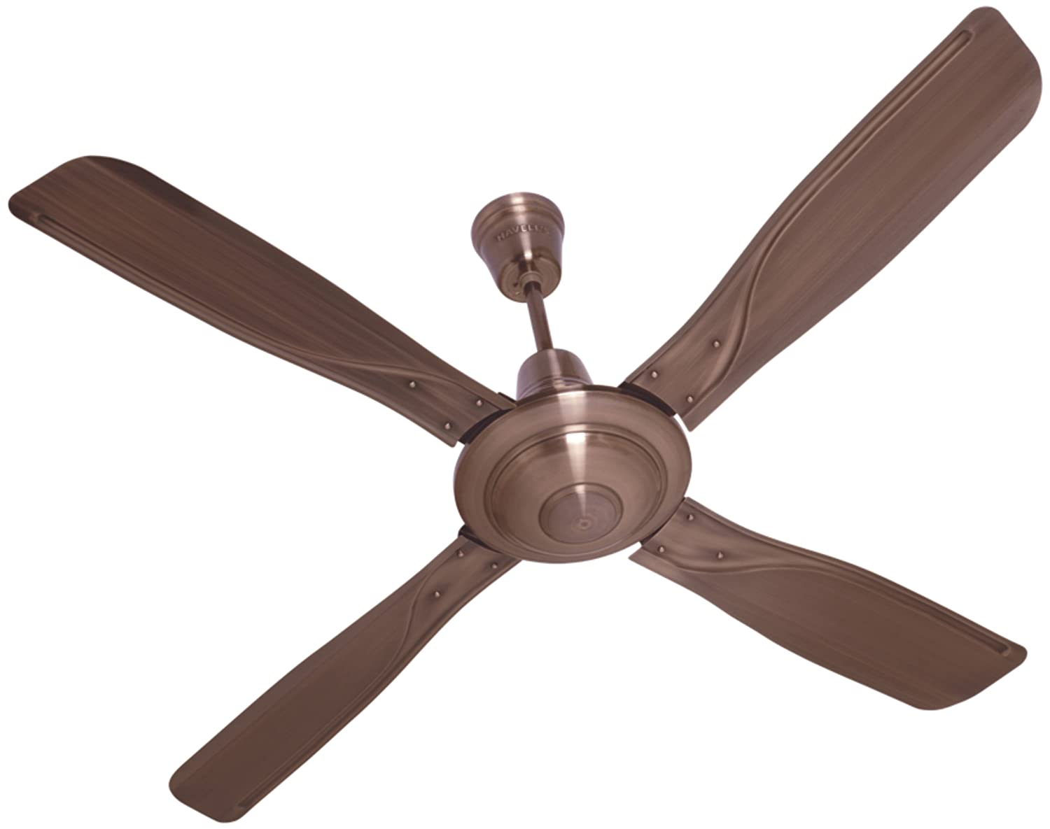 HAVELLS YORKER 4 BLADES FULL METAL 1320MM / 53" Ceiling Fan (Antique Copper). 