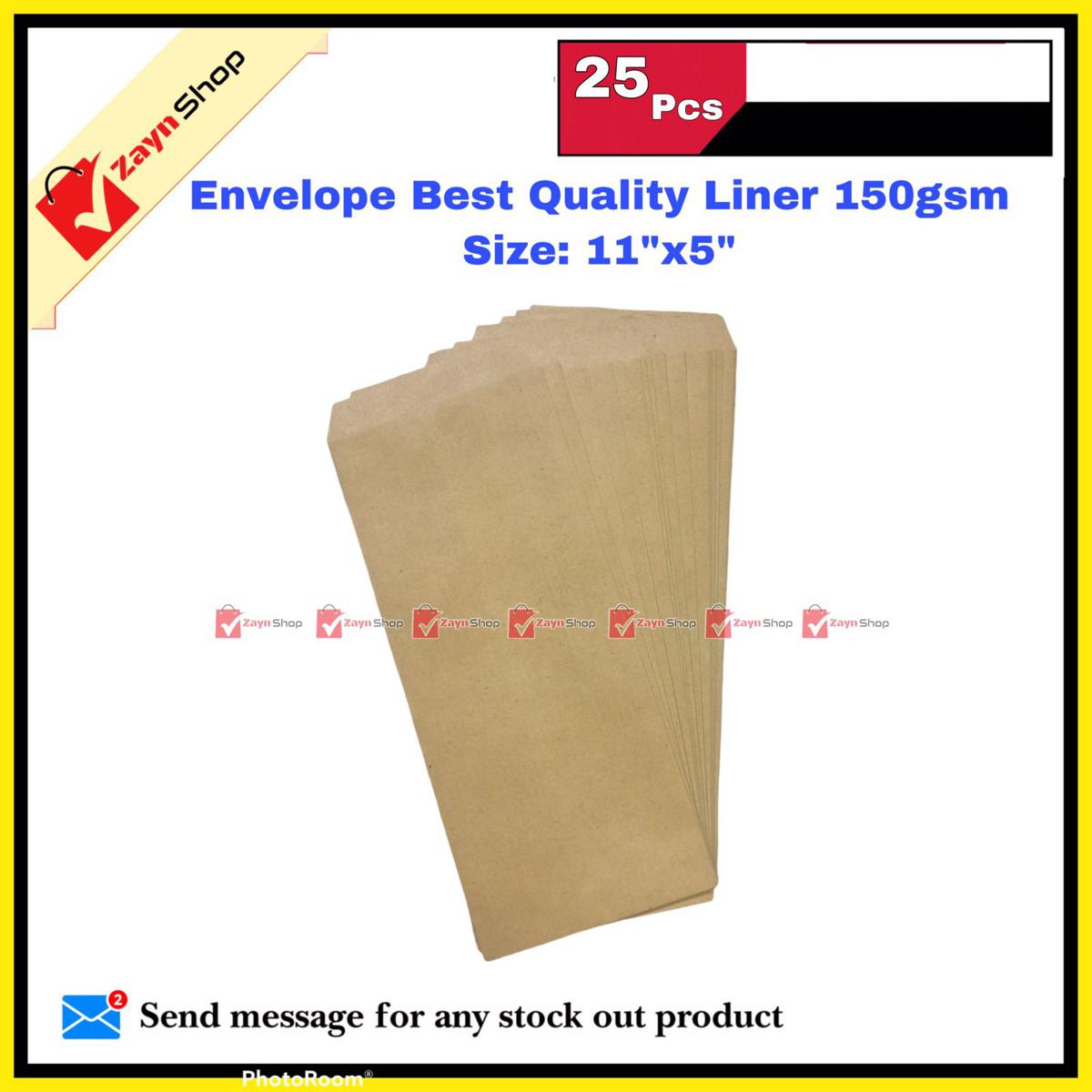 Envelope Best Quality Liner 150gsm Size 11"x5"