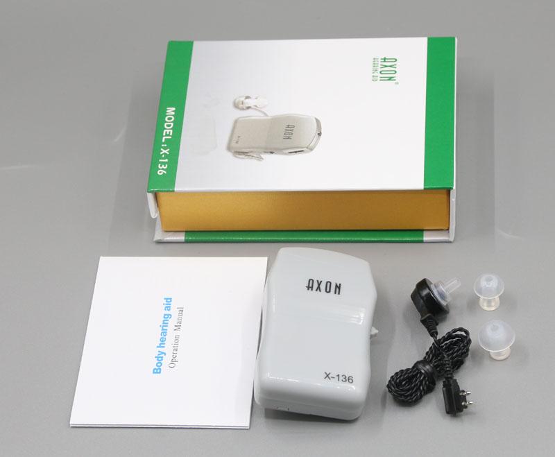 Axon X-136 Pocket Type Hearing Aid Sound Amplifier. 