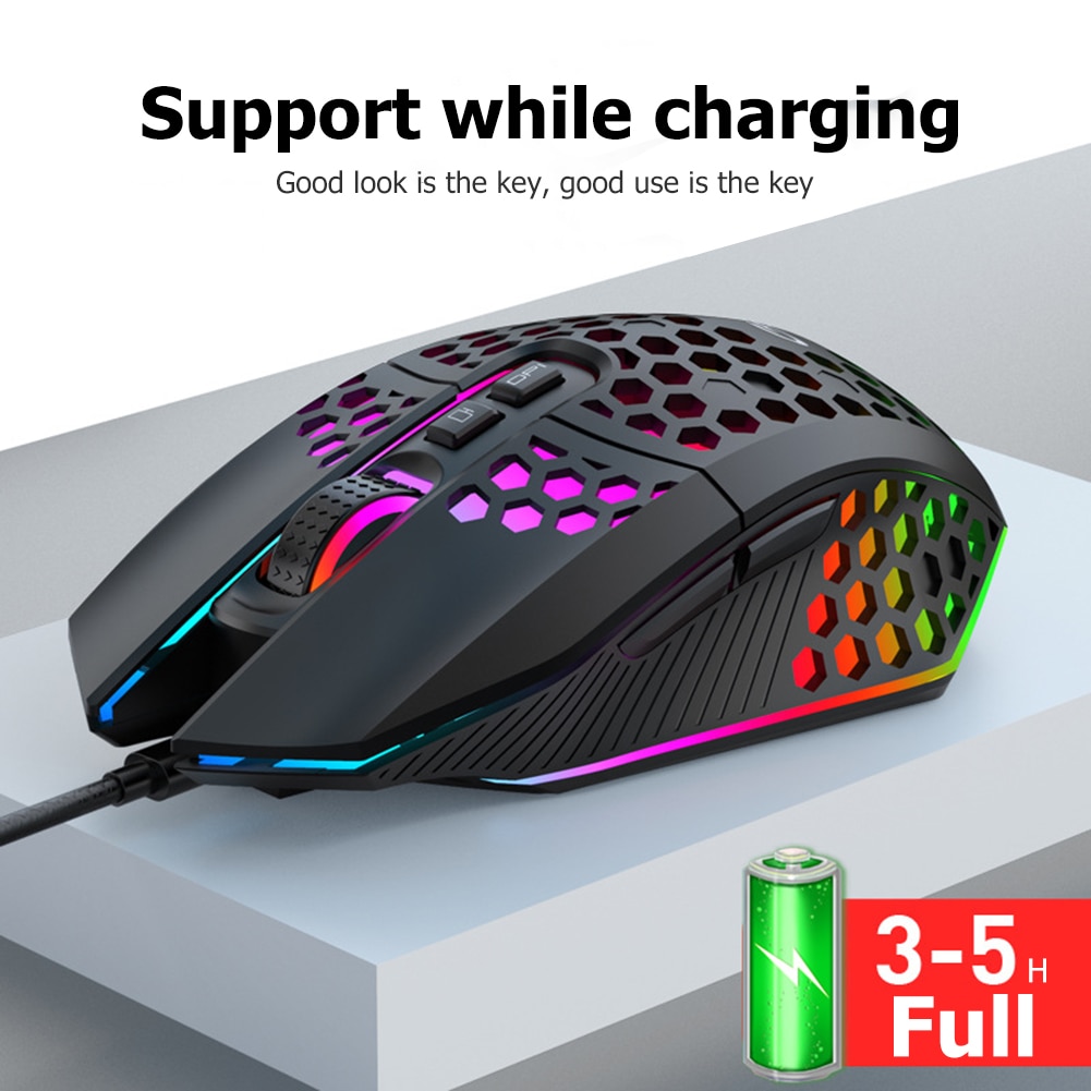 Wireless Gaming Mouse 1600 DPI Adjustable Computer 3 Gears X801 8 Buttons Mice for Household Computer Accessories. 