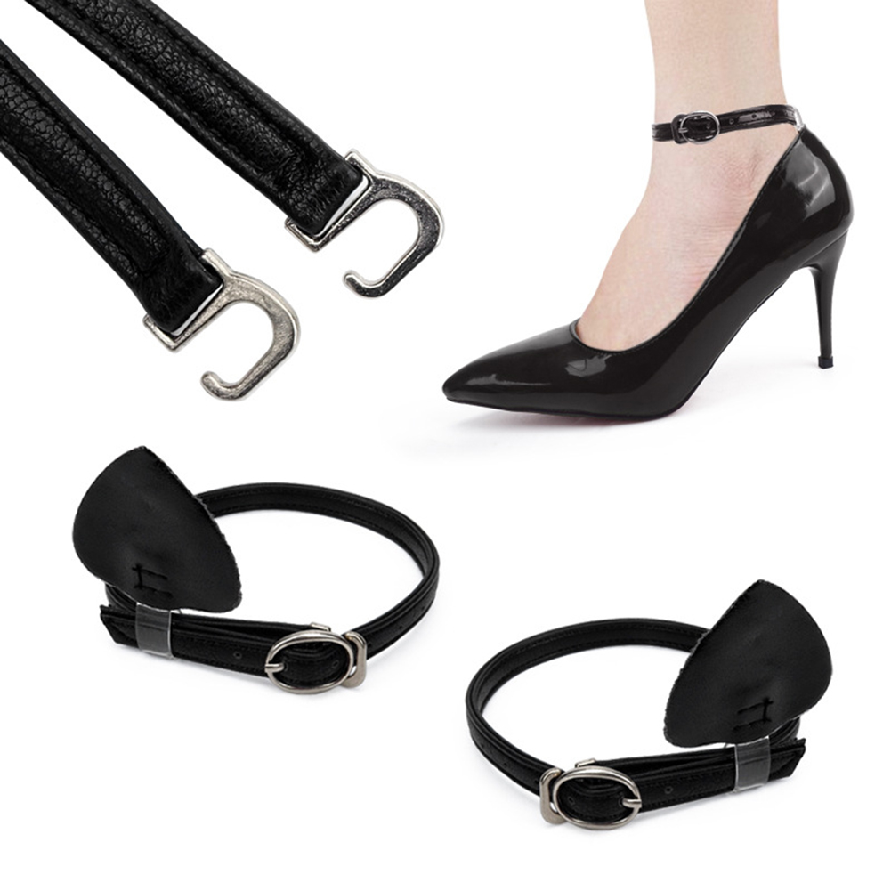 LINGS Womens Detachable Shoe Straps with Buckle High Heels Anti Slip Shoe Strings Ankle Shoace Replacement Accessories. 