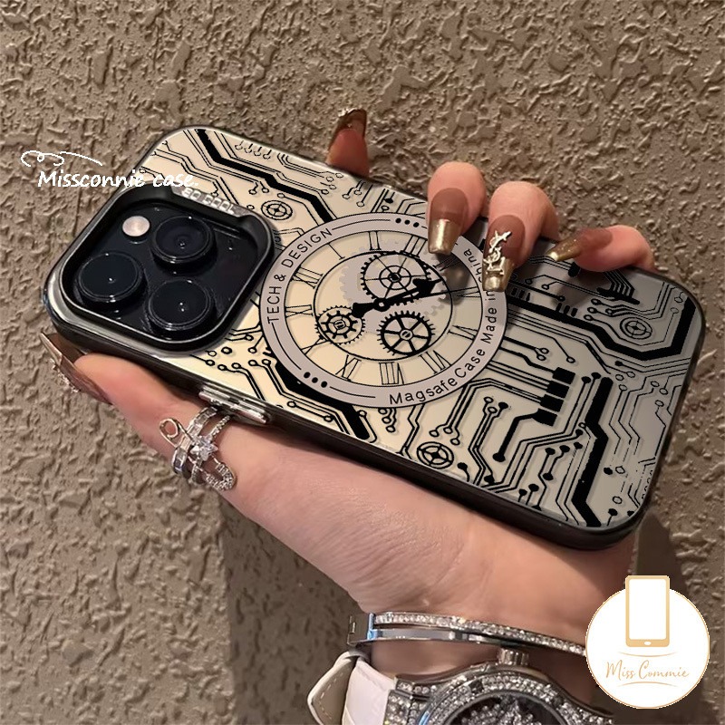For Infinix Hot 40i 30i Smart 8 6 7 5 Pro Plus Pop 8 7 Note 12 G96 30 40 Pro Hot 30 10 9 11 Play Tecno Spark 20C 10C GO 2024 10 20 Pro Camon 20 Cool Mechanical Watch Pattern Case