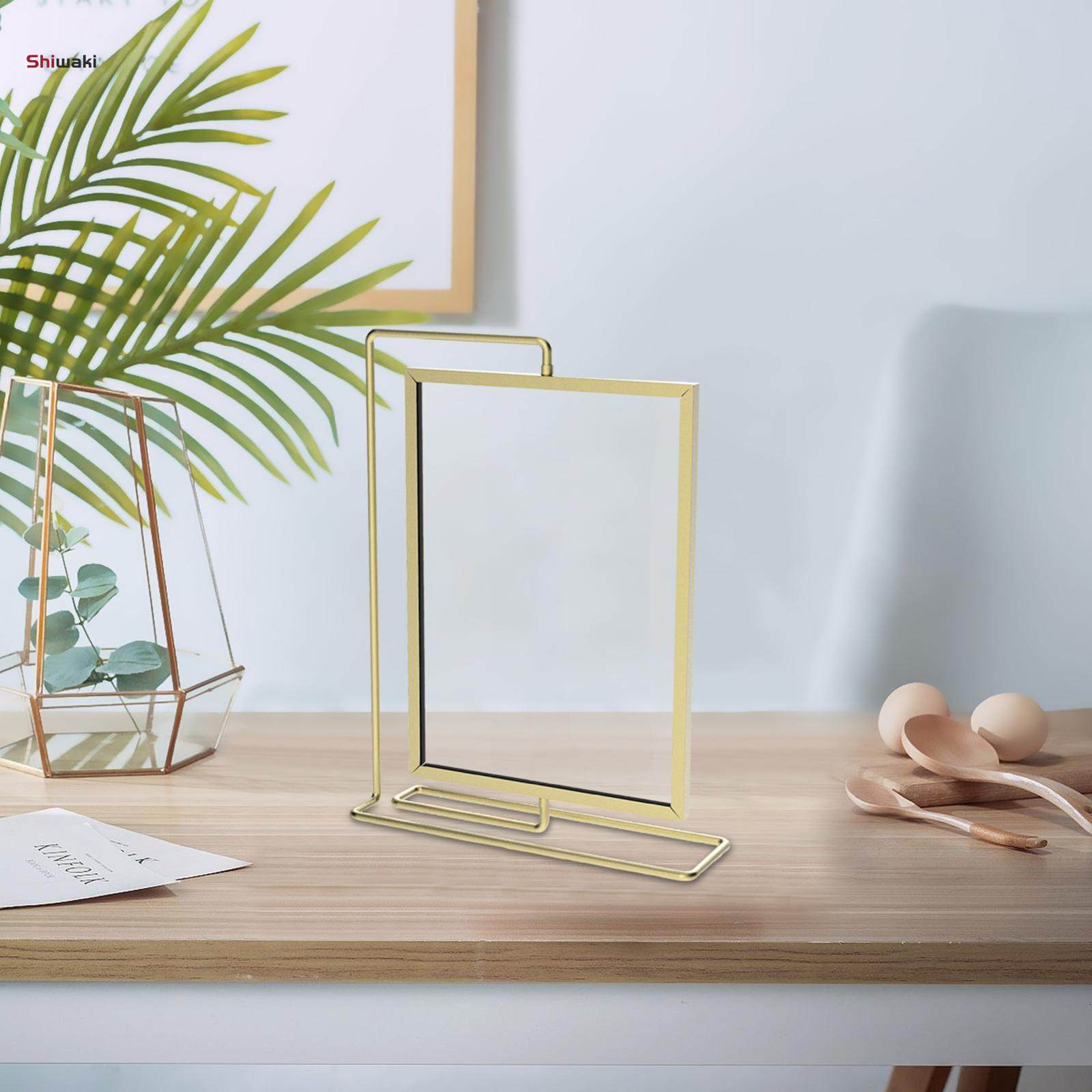 Double Sided Picture Frame Rotating Photo Frame for Birthday Family Desk. 