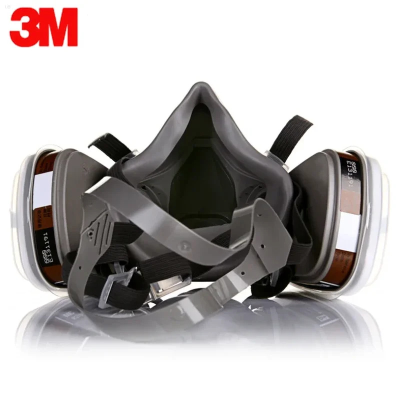 3M 6200 Gas Mask Gas-Proof Half Face Mask Series Combination Matched with 6001/2091/5n11 Filters Chemical Organic Protection. 
