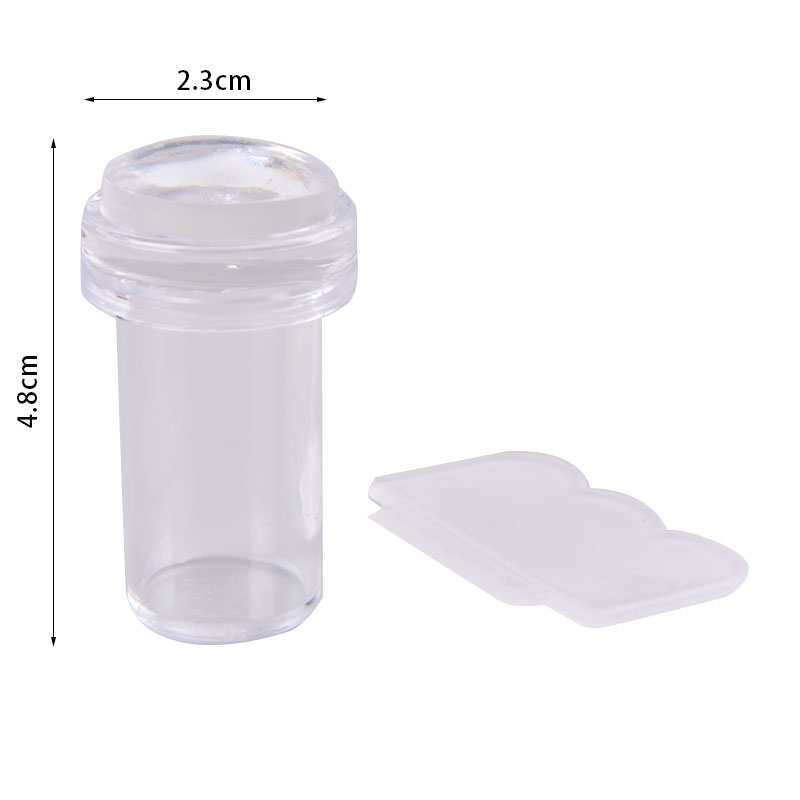 Easy-French Nail Stamper Monocle Jelly Print Silicone Transfer Print Scraper. 