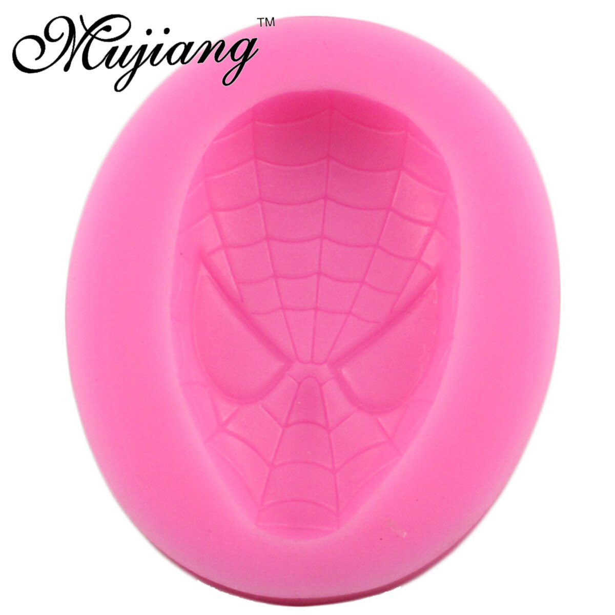 【happy one】Mujiang 3D Spiderman Batman Fondant Chocolate Molds Hulk Face Silicone Cake Mold Cake Decorating Tools Candy Polymer Clay Moulds. 