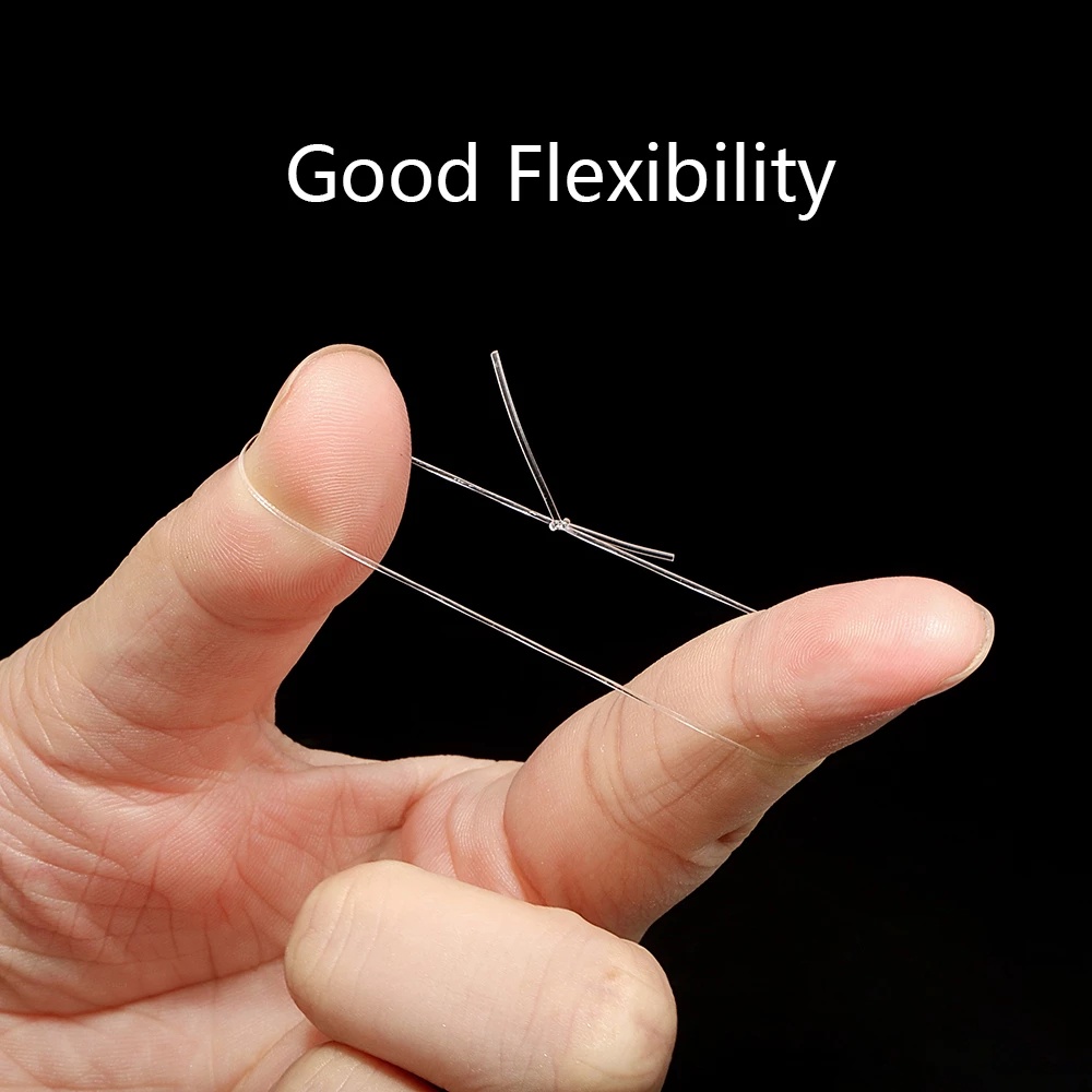 0.5-1mm 100m/ Roll Transparent Elastic Crystal Line Beading Cord String Wire Thread for Jewelry Making DIY Necklace Bracelet Accessories [Jane Eyre]. 