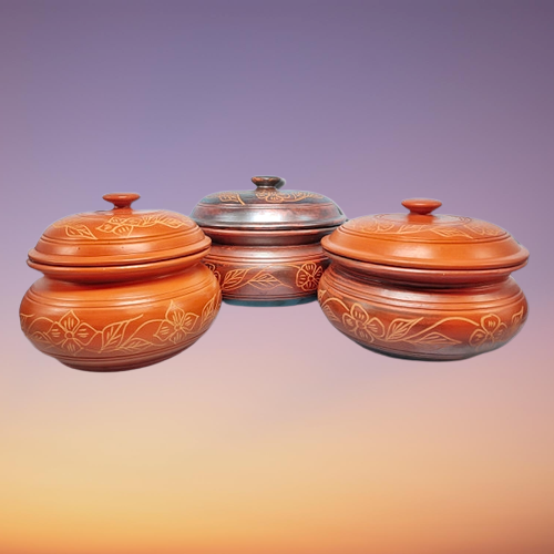 Clay Dinner Set 15 Pieces Matir Dinner Set - Elevate Your Dining Experience With This 15-Piece Matir Dinner Set. 
