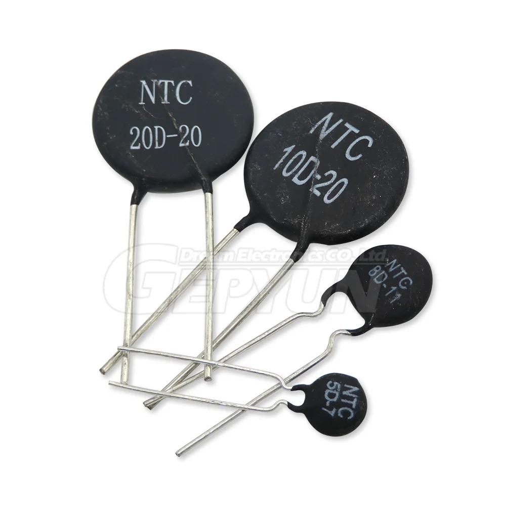 10pcs NTC 5D 8D 10D-9 10D-11 10D-13 10D-15 10D-20 10D-25 47D-15 Thermistor 5D-7 5D-9 5D-11 5D-15 5D-20 8D-20 Thermal Resistor. 