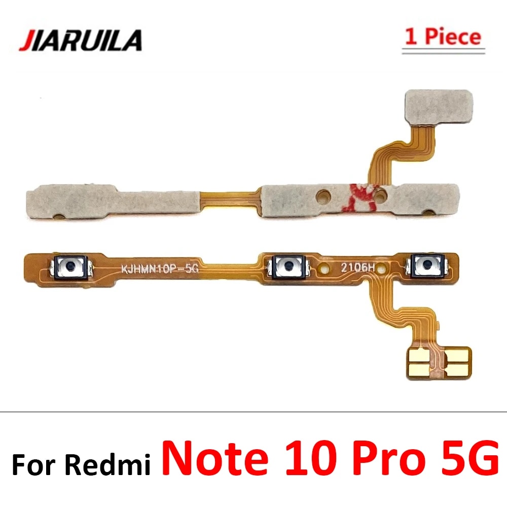 Original Power on off Button Volume Key Switch Flex Cable For Xiaomi Redmi Note 10 10s 11 11s 11E 11T 12 12s Pro Plus 4G 5G. 