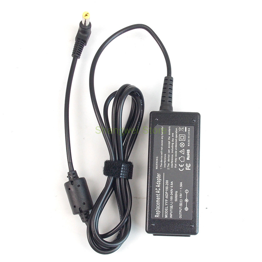 19V 1.58A Notebook Power Adapter Charger for Acer Aspire One AOA150-BK D250-0BGK A150-1798 A150-1329 521-12BDK A110-1283 D250-0BQK. 