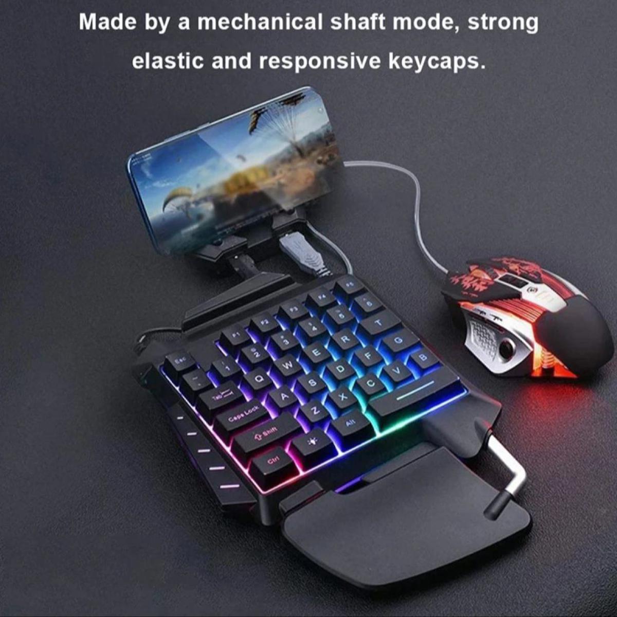 K-Snake Mobile Gaming RGB Keyboard & Mouse Combo For Play games in mobile like PC