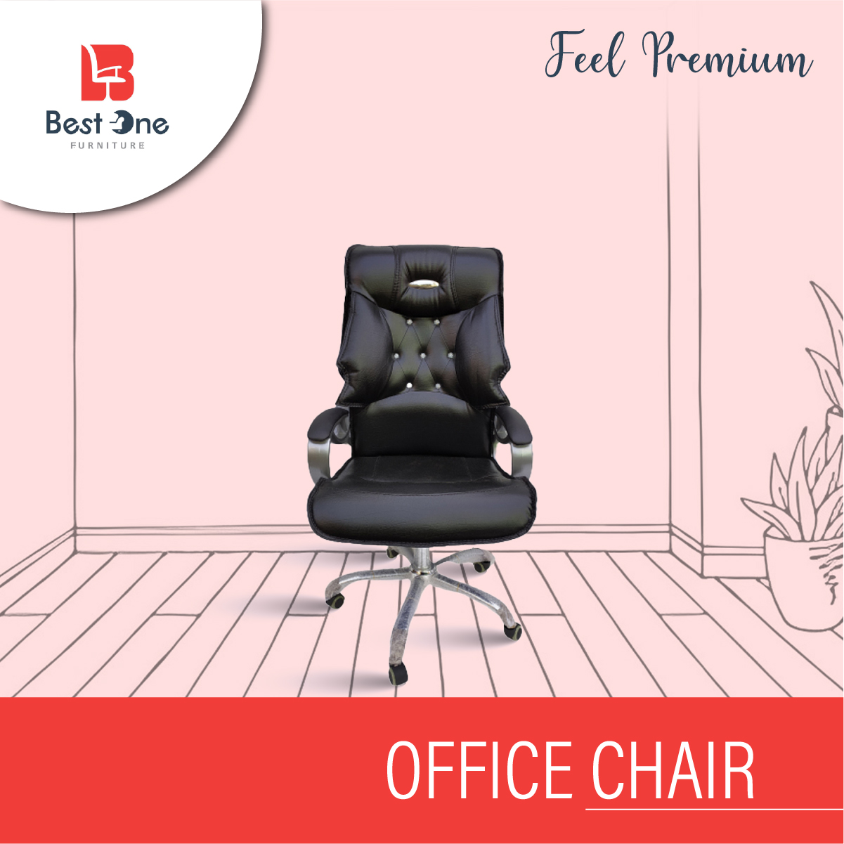 Best One Furniture Artificial Leather Office Executive Chair 014/B