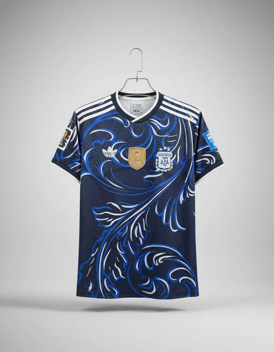 Argentina Away Jersey 2026 | World Cup Premium Quality Football Jersey for Men | Half Sleeve