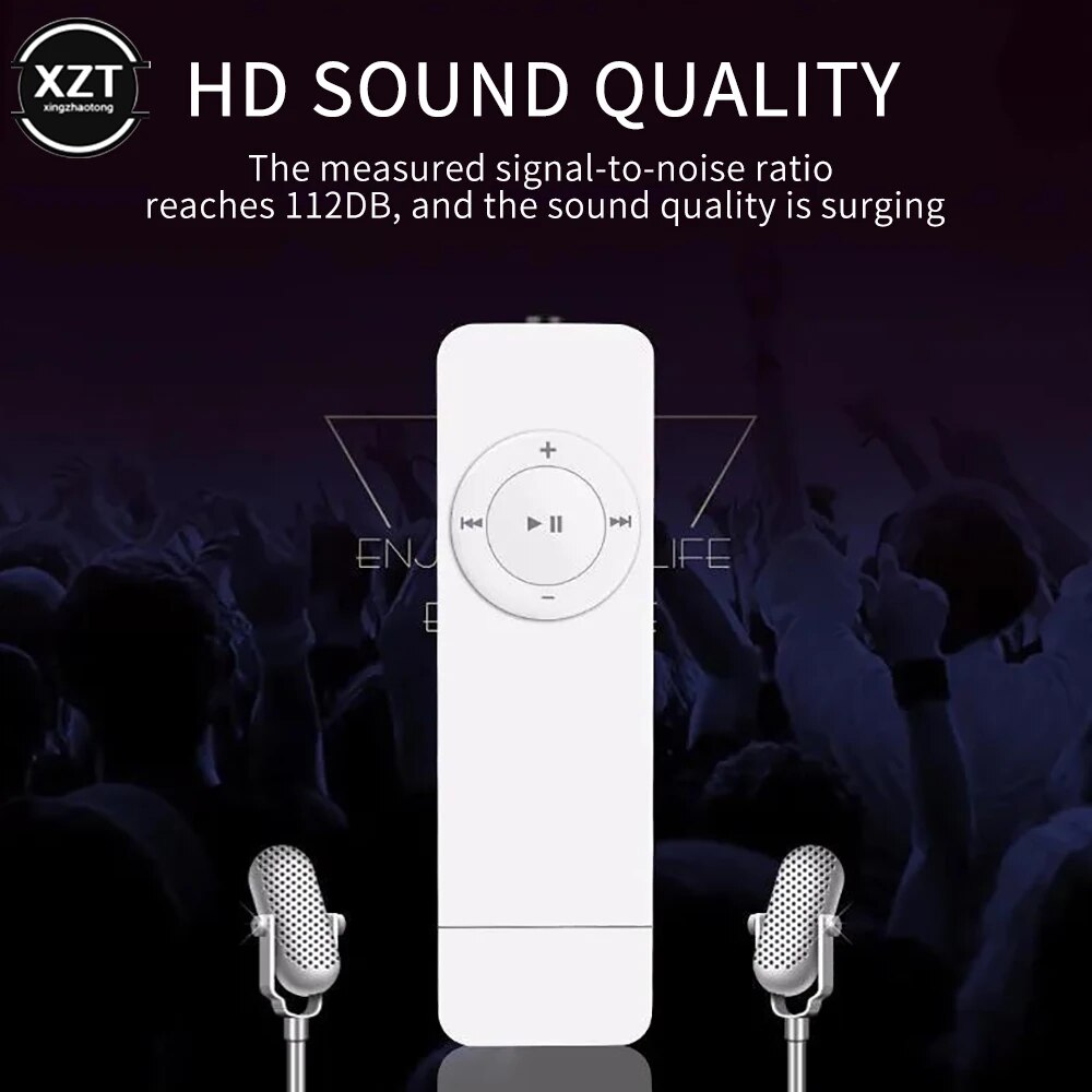 USB In-line Card MP3 Player Portable U Disk Mp3 Player Music Media MP3 Player Support Micro SD/TF Card Long Strip Music Player. 