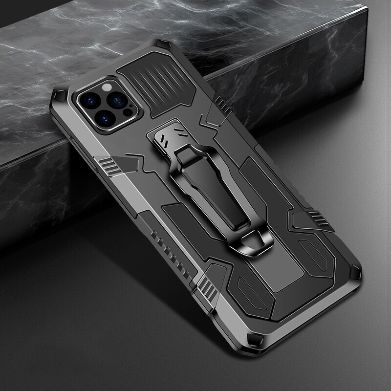For iPhone 13 Pro Max New Mechanical Armor Series Fully Upgraded Protective Cover Compatible with Magnetic Car