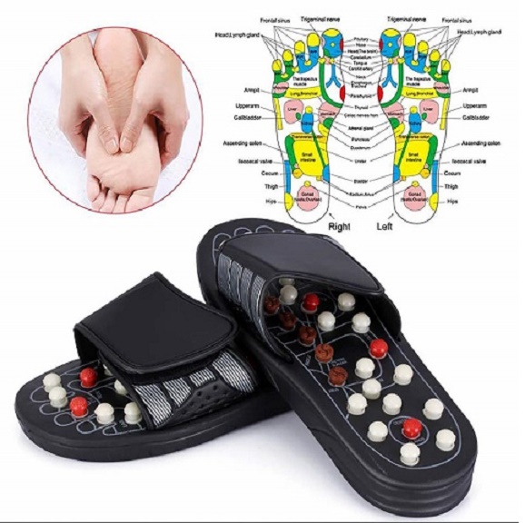 Acupressure Massage Slippers Shoes Sandals Mat for Relief Plantar Fasciitis Heel Arch Arthritis Neuropathy Pain house slippers