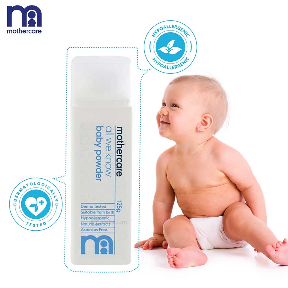 Mothercare All We Know Baby Powder 125g