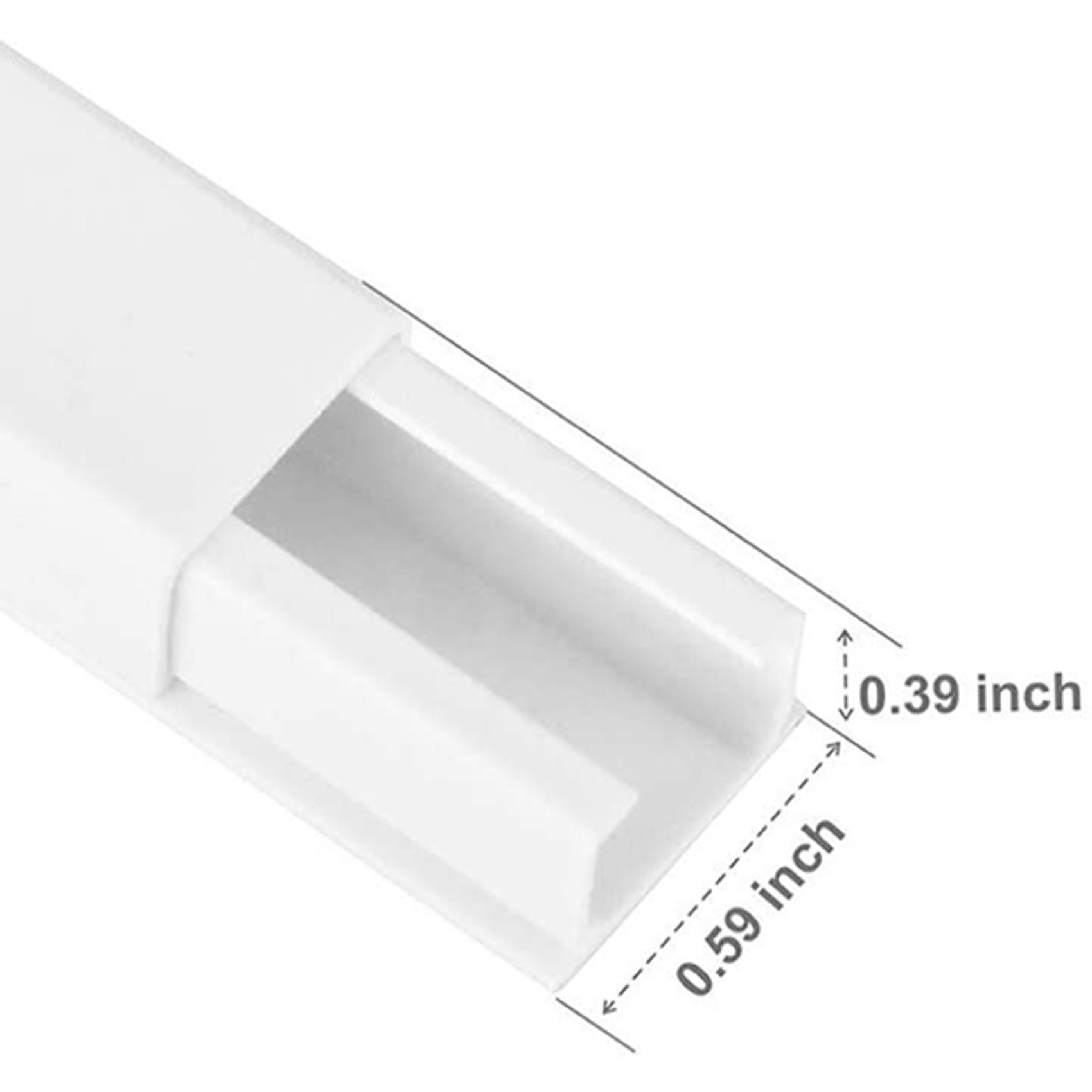 3 set One-Cord Channel Cable Concealer - -03 Cord Cover Wall Cable Management System - 125 Inch. 