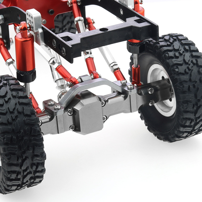Upgrade Metal Pull Rod Link Rod Base Bracket WPL B1 B14 B24 C14 C24 1/16 RC Car Spare Parts Accessories,Red - Red. 