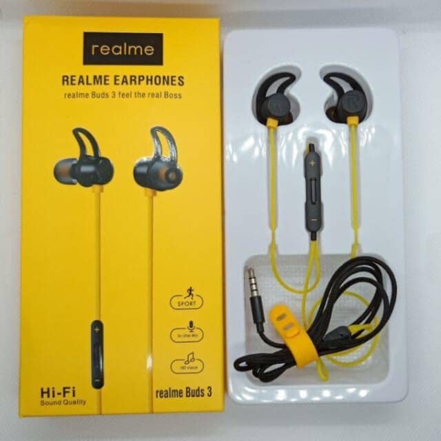 Realme Buds 3 V2 Magnet in Ear Wired Music Earphone with Mic