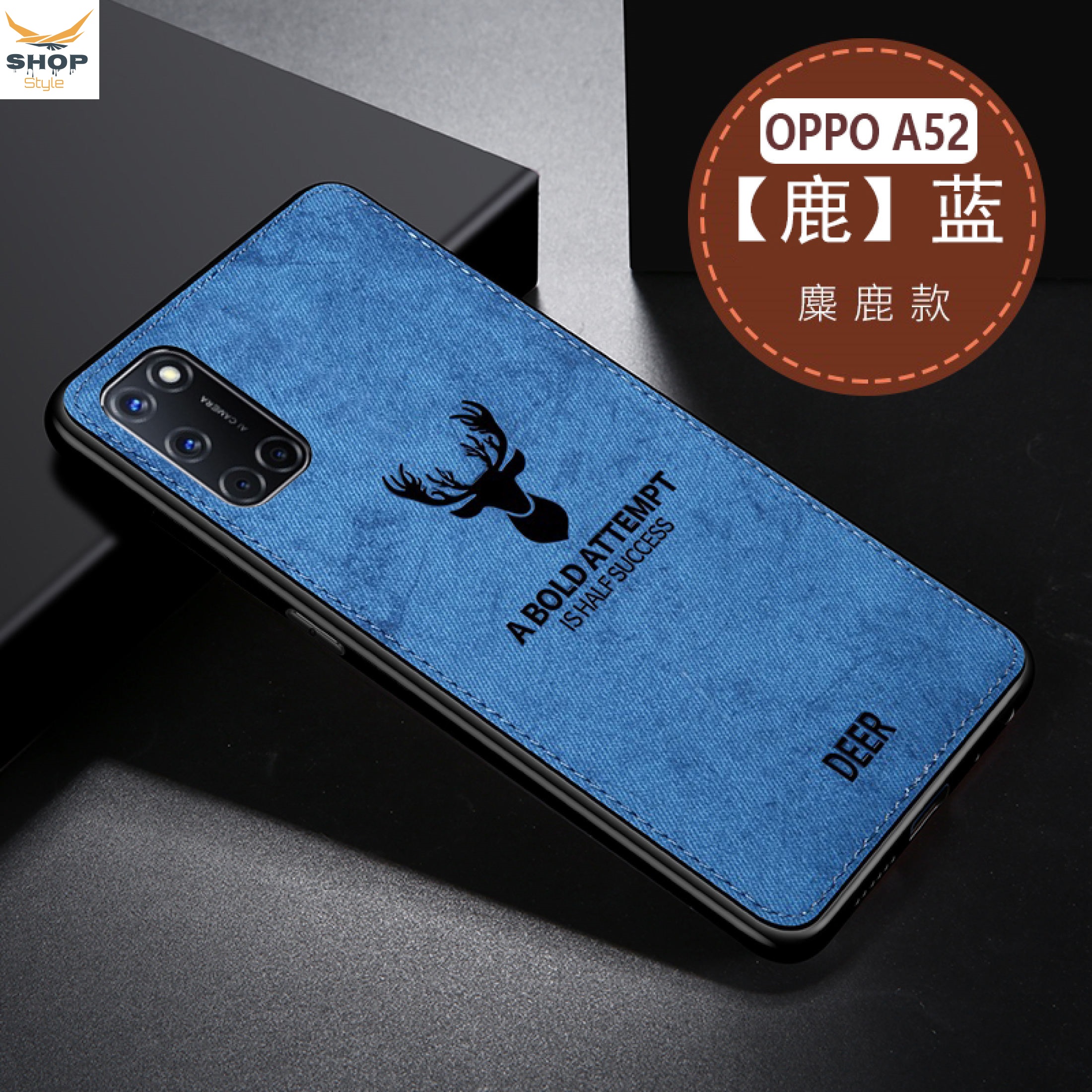 Oppo A52 / Oppo A72 / Oppo A92 - Luxury Soft Fabric+PU Leather Hybrid Case Cove