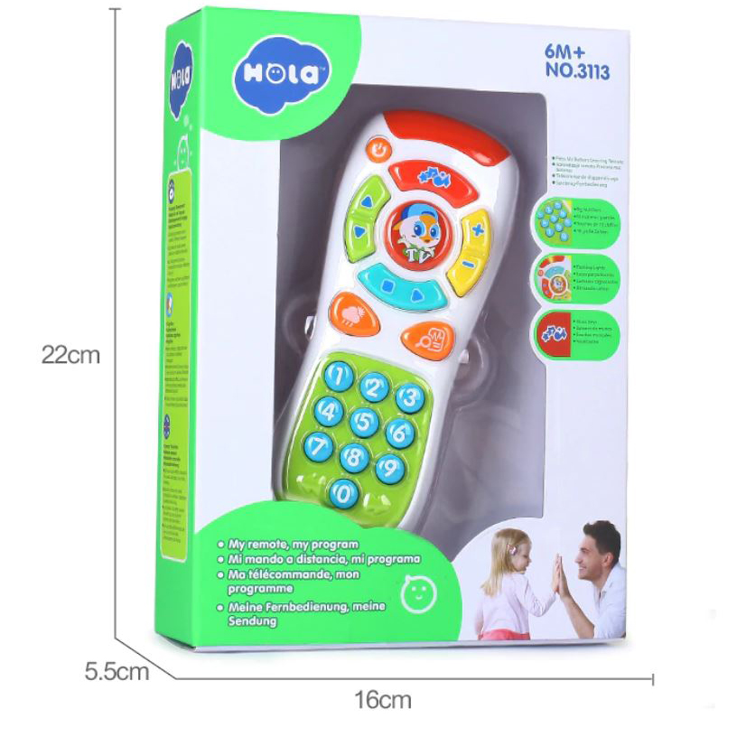 Hola TV Remote Toy for Kids Musical Learning Toy for Children Smart Interactive Toy. 