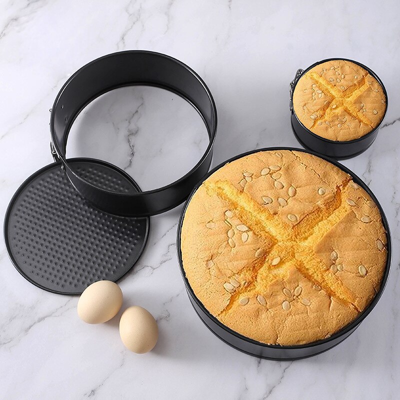 Round Mousse Honeycom Carbon Steel Cake Mold Baking Utensils Multiple Sizes Are Available Round Cake Mold Lock Live Bottom. 
