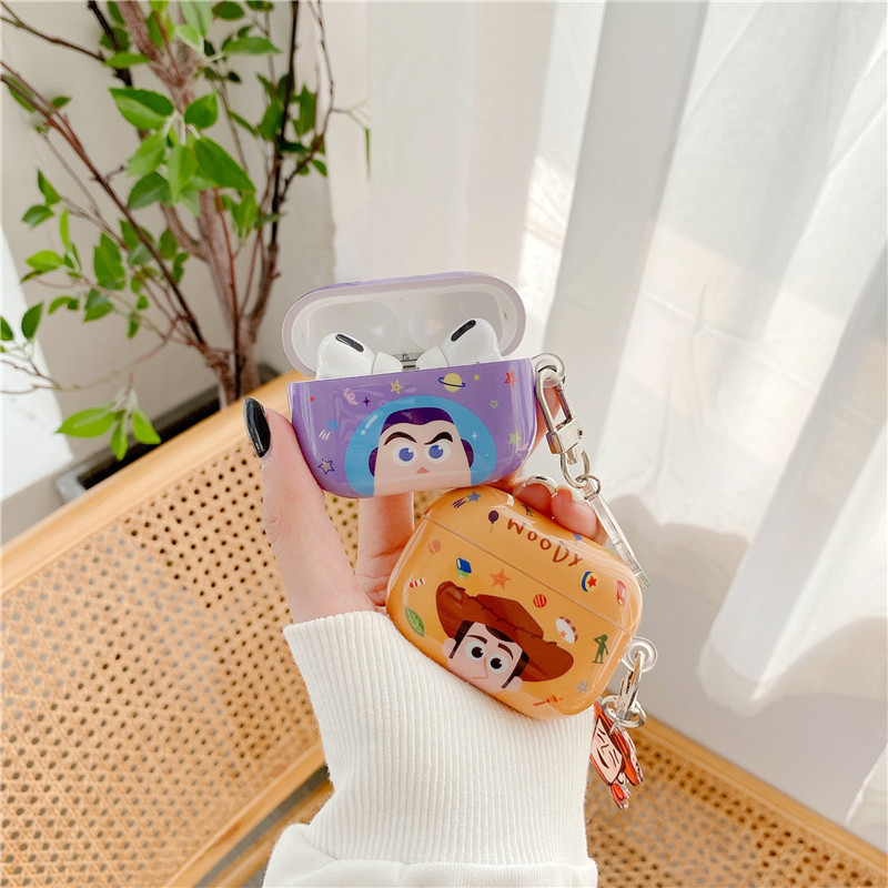 Toy Story Applicable AirPods Pro2 Generation Protective Cover Cartoon 1/2/3 Apple Bluetooth Earbuds Case. 