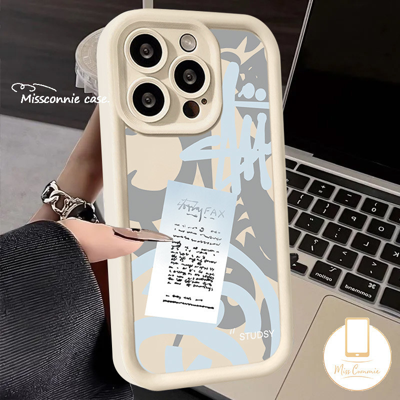 Trendy Brand Stussy Graffiti Phone Case For Redmi 12 A1 10A 9C 9 12C 13C A2 10C 9A 9T Note 11s 13 9 10s 8 12 10 11 Pro Max Mi 11 12 Lite Poco X5 C55 M3 Angel Eyes Soft Tpu Cover. 