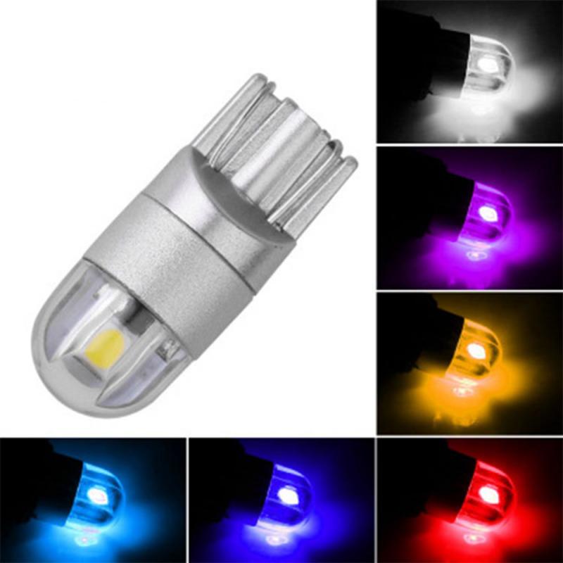 【VisioN Shop】purple T10 Car LED Reading Light Plate Light Lights External Light 2SMD 3030 194 168 Car LED Light Bulbs. 