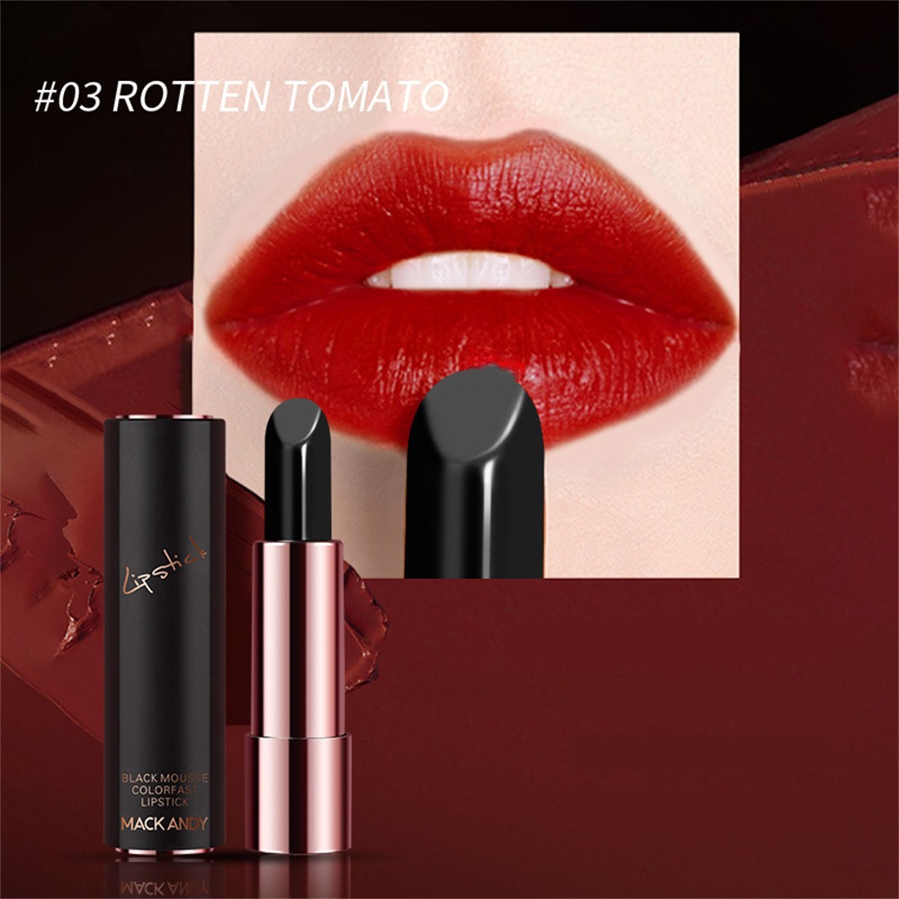 MACK ANDY Does Not Fade Non-stick Cup Lipstick High Color Rendering Waterproof Lasting Does Not Take Off Makeup Whitening Lip Gloss. 