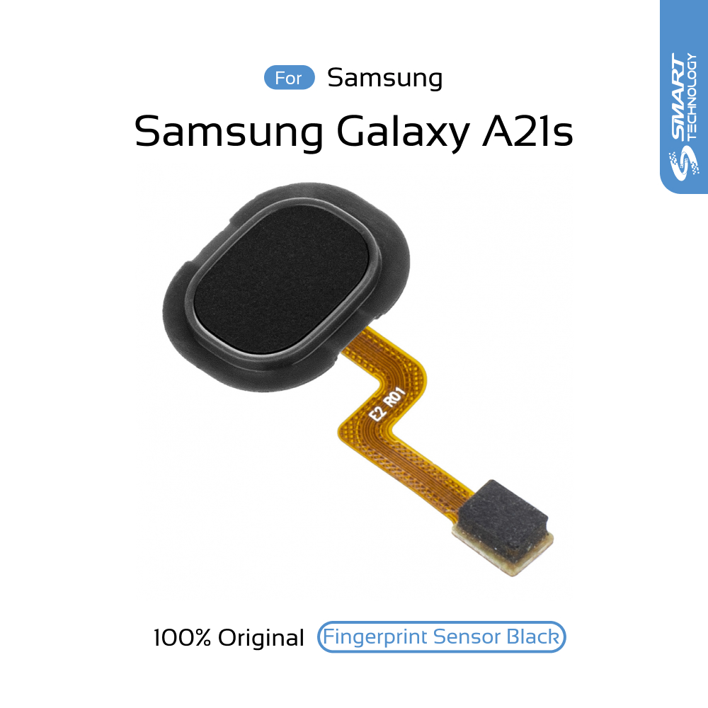 For Samsung Galaxy A21s Fingerprint Sensor Black Color Replacement Parts