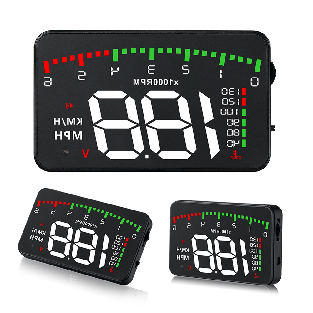 A900 Car HUD OBD RPM Meter Head-Up Display Car Accessories Multi-Display Car Digital Speed Engine RPM Water Temperature. 