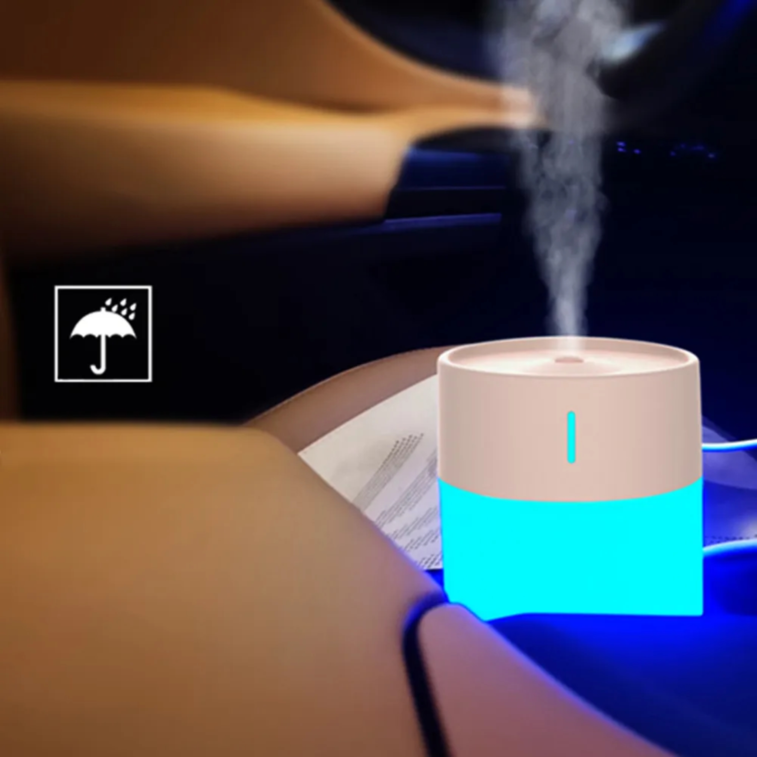 260ml Car USB Air Humidifier Mini Essential Oil Diffuser Car Purifier Aroma Anion Mist Maker With LED Lamp Auto Accessories. 