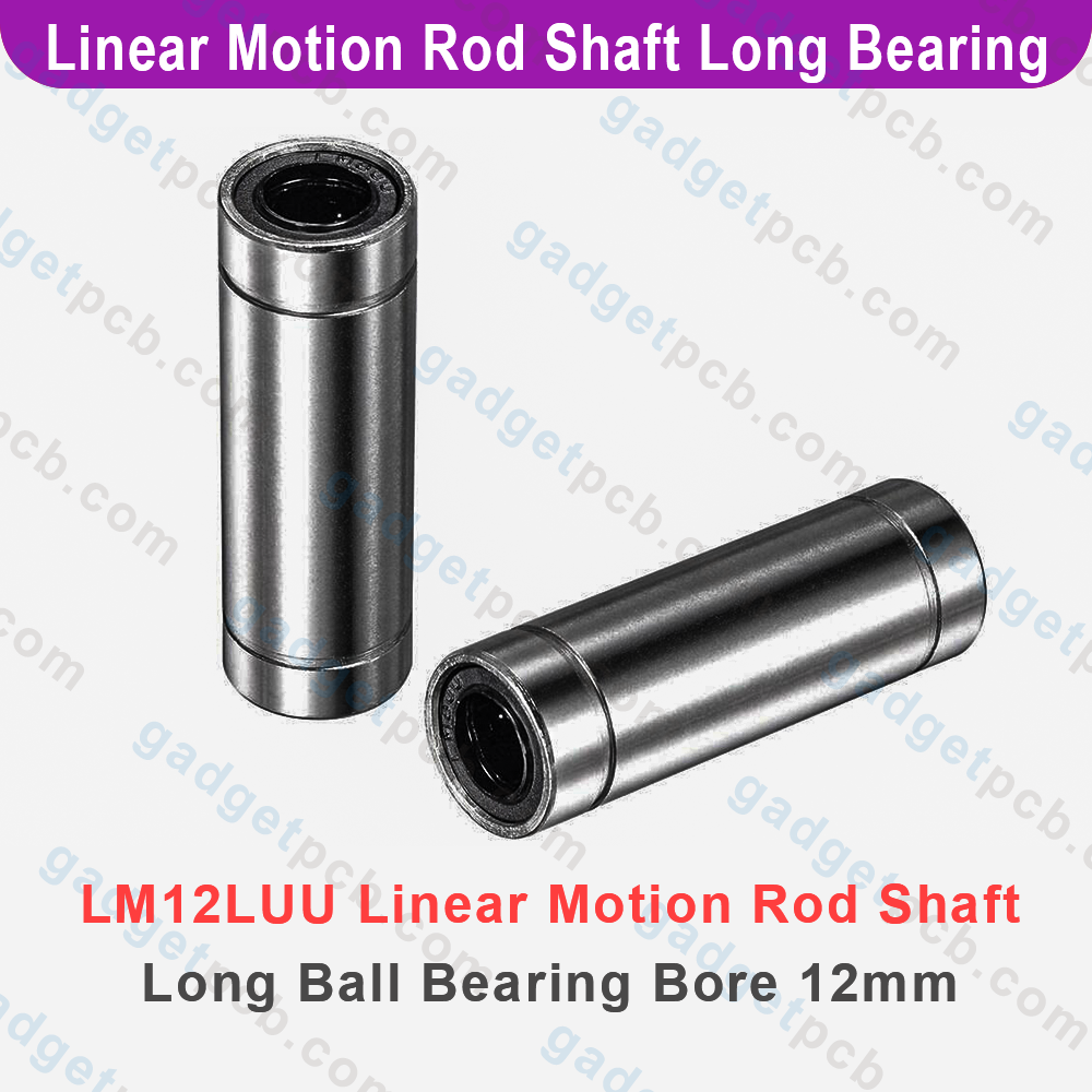 LM12LUU Linear Motion Rod Shaft Bearing 12mm Inner Diameter LM12LUU Linear Motion Long Ball Bearing Bushing For 3D Printer CNC Machine Parts. 