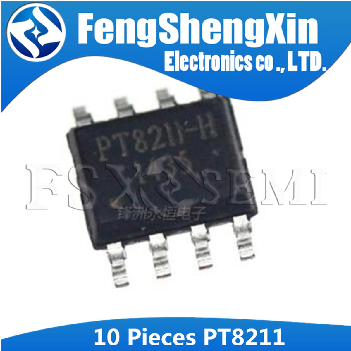 10PCS PT8211 SOP8 PT8211-S PT8211-H tm8211-S TM8211 SOP SMD 16 Bits Digital-To-Analog Converter IC