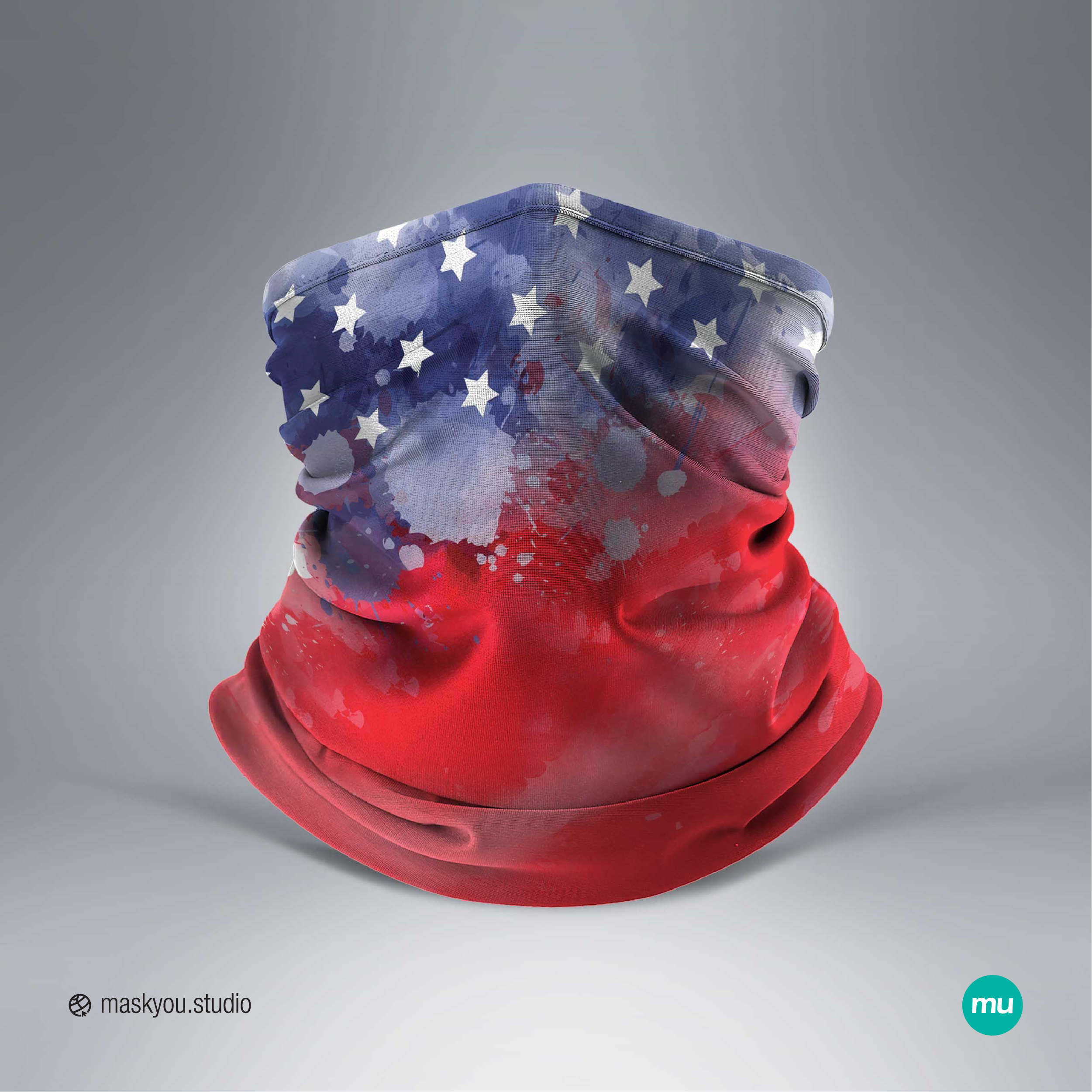 Maskyou Fashionable Stars Neck Gaiter